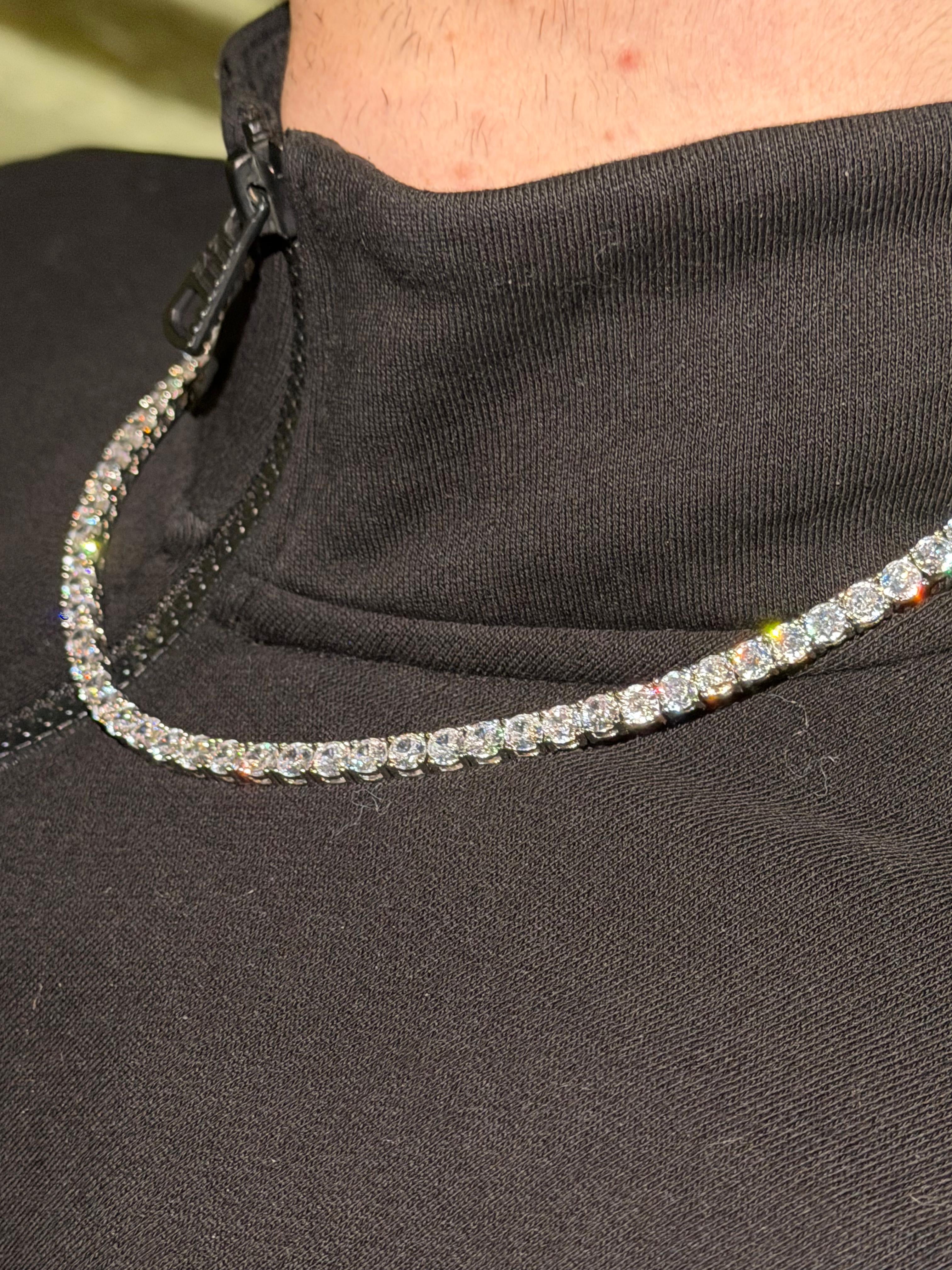 Moissanite Imitāciju Ķēde